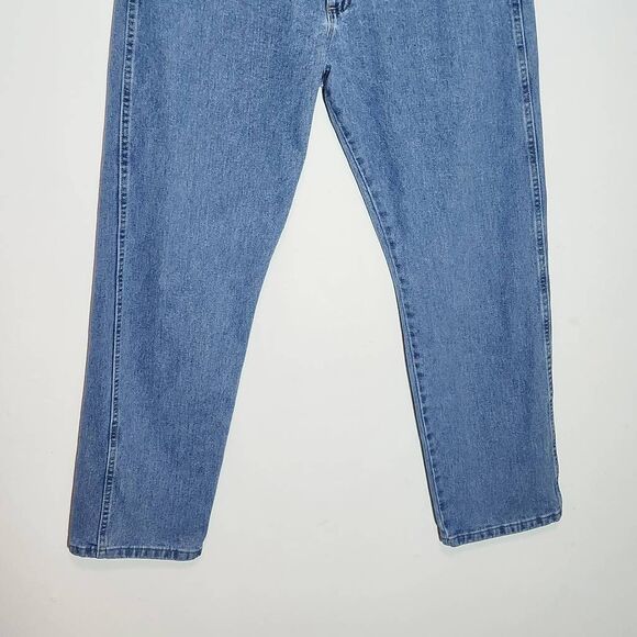 Wrangler Men's Light Wash Straight Leg Jeans Size 40 X 34 Straight Leg Denim - Picture 4 of 9
